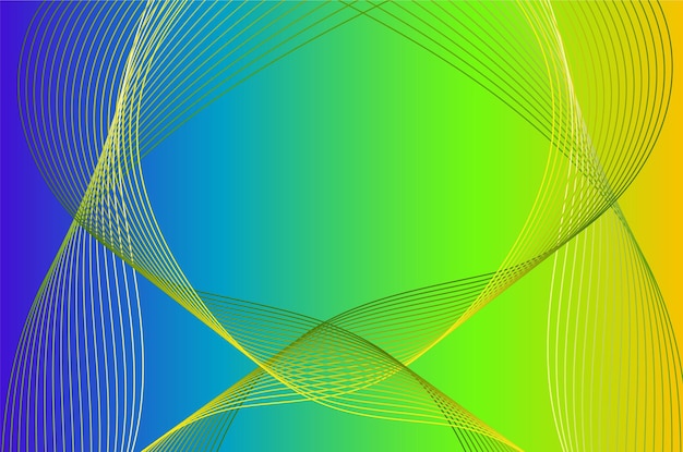 Abstracte golf lijn kleurrijke platte achtergrond ideeën Vector illustratie