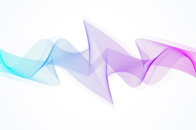Abstracte golfachtergrond. Geometrische sjabloon voor uw ontwerpbrochure, flyer, rapport, website, banner. Vector illustratie.