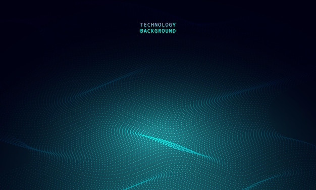 Abstracte golftechnologie achtergrond met blauw licht glad en vloeiend