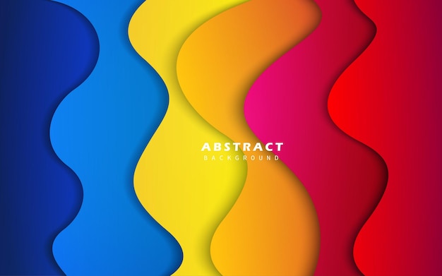 Abstracte golfvorm kleurrijke achtergrond