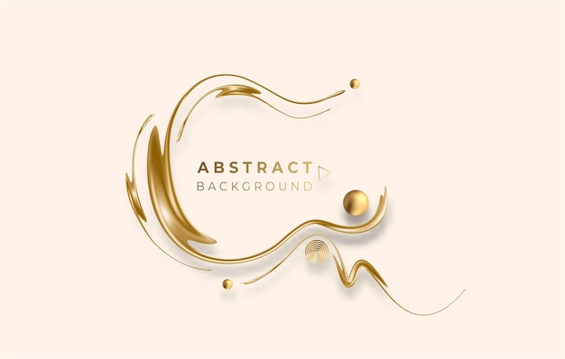 Abstracte gouden gloeiende glanzende cirkel lijnen effect vector achtergrond. gebruik voor modern design, dekking, poster, sjabloon, brochure, ingericht, flyer, banner.