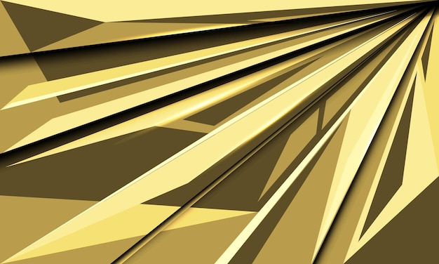 Abstracte gouden snelheid zoom geometrisch ontwerp moderne luxe futuristische achtergrond vector