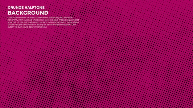 Abstracte gradiënt rode Halftone grunge ontwerp achtergrond banner
