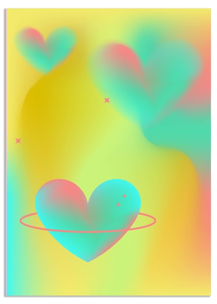 Abstracte gradiënt Vloeibare dekking achtergrond sjabloon vector set