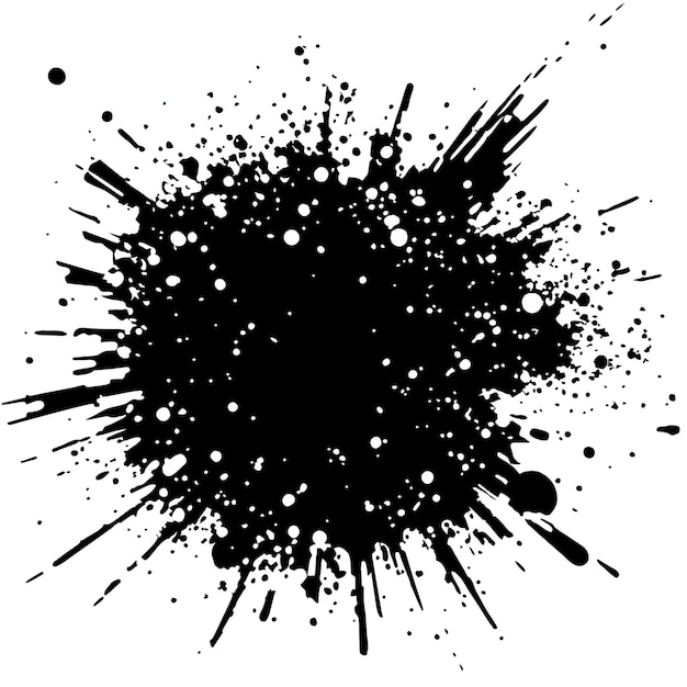 Vector abstracte grijze splatter vuile grunge textuur achtergrond