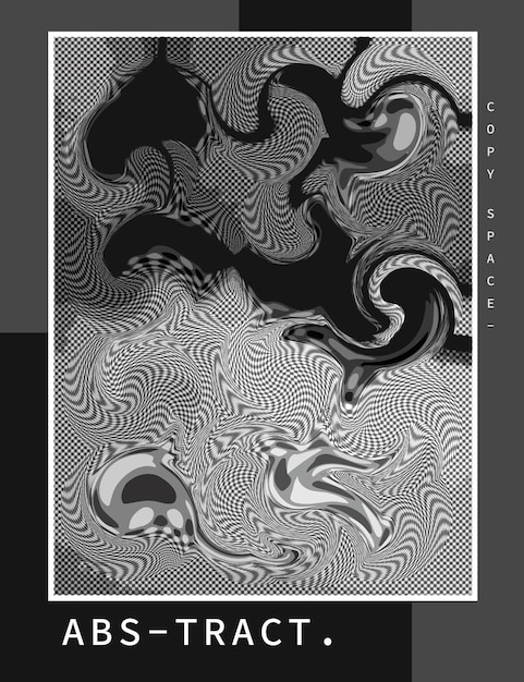 Abstracte grijze swirl verf achtergrond sjabloon kopie ruimte voor poster banner tijdschrift of brochure