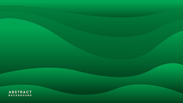 Abstracte groene achtergrond met golven ontwerpsjabloon