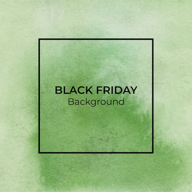 Abstracte groene blackfriday aquarel textuur achtergrond