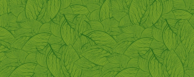 Abstracte groene blad bloemmotief vector achtergrond illustratie