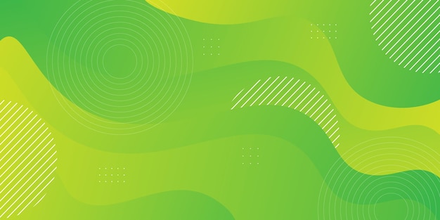 Abstracte groene en gele vloeibare kleur achtergrond Vloeibare vormen samenstelling Eps10 vector