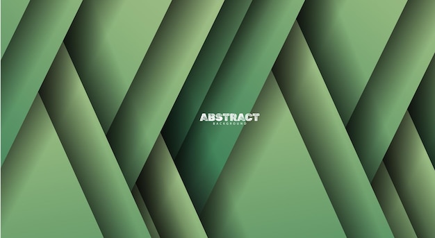 Vector abstracte groene kleur overlappende laag achtergrond