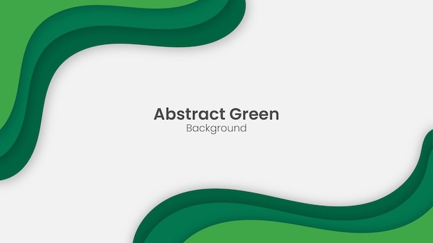 Abstracte Groene Papercut Achtergrond