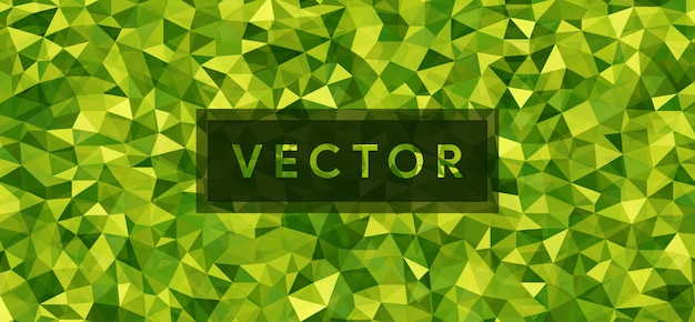 Vector abstracte groene veelhoekige achtergrond