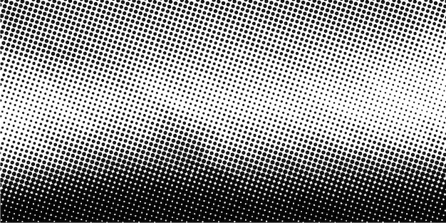 Vector abstracte grunge halftone vector banner zwarte en witte stippen vorm