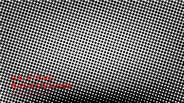 Abstracte grunge halftone vector banner zwarte en witte stippen vorm