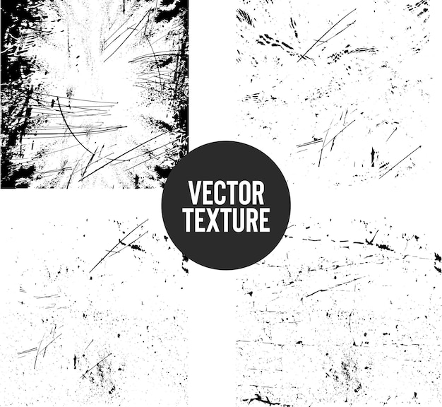 Vector abstracte grunge textuur collectie vector set