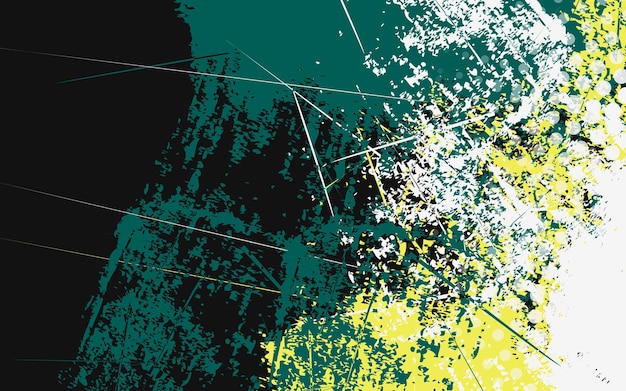 Vector abstracte grunge textuur groene en gele achtergrond