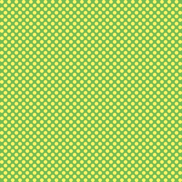 Abstracte halftone gestreepte achtergrond Vector gele polka dot patroon op groene achtergrond