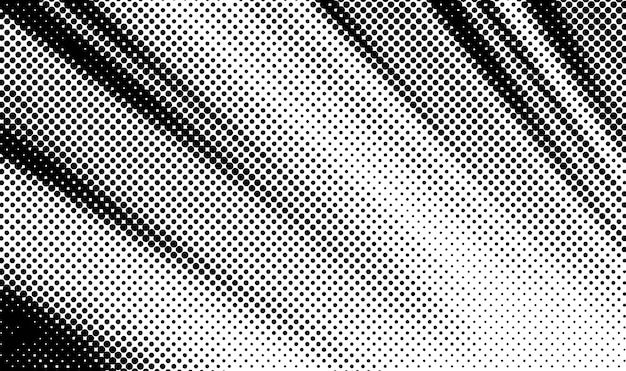 Abstracte halftone vector achtergrond zwarte en witte stippen vorm banner