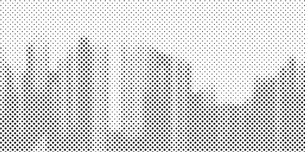 abstracte Halftone vector achtergrond zwarte en witte stippen vorm