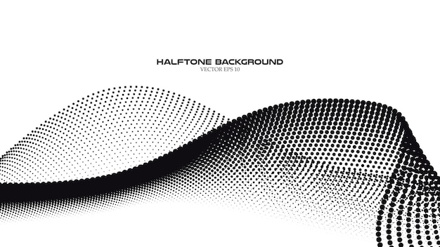 Abstracte halftoongolfpatroon achtergrond voor achtergrond of behang