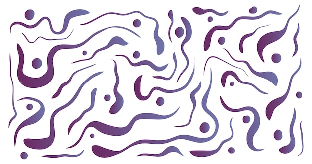 abstracte handgetekende doodle gradiëntachtergrond