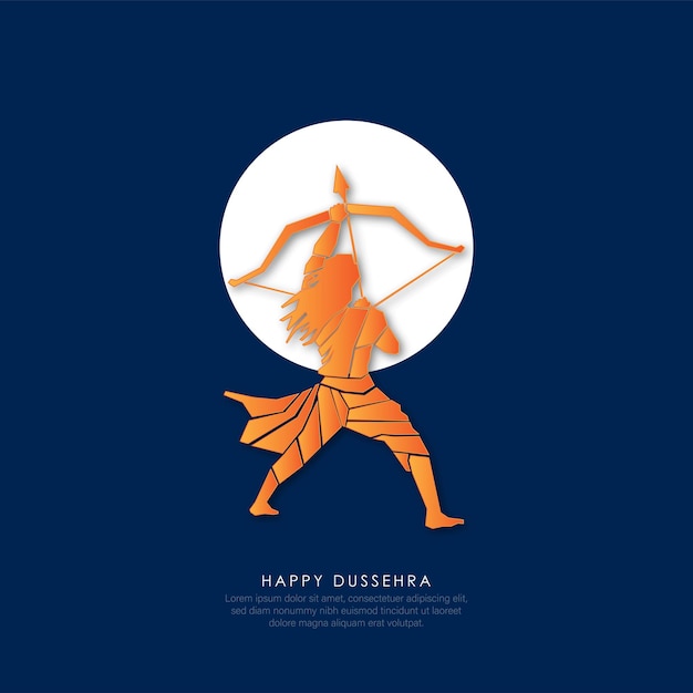 abstracte illustratie van dussehra. vector