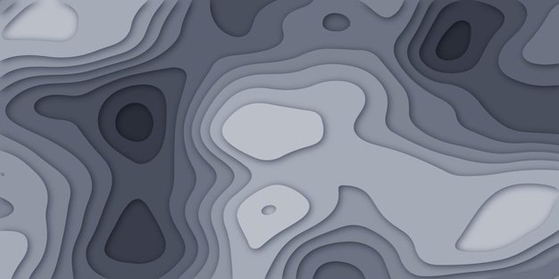 Abstracte illustratie van een plons Papier gesneden achtergrond Abstract realistische papieren decoratie