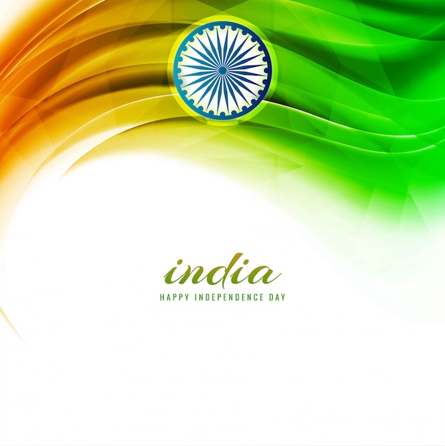 Abstracte indische de vlagachtergrond van de onafhankelijkheidsdag