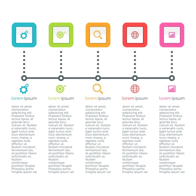 Vector abstracte infographics opties sjabloon