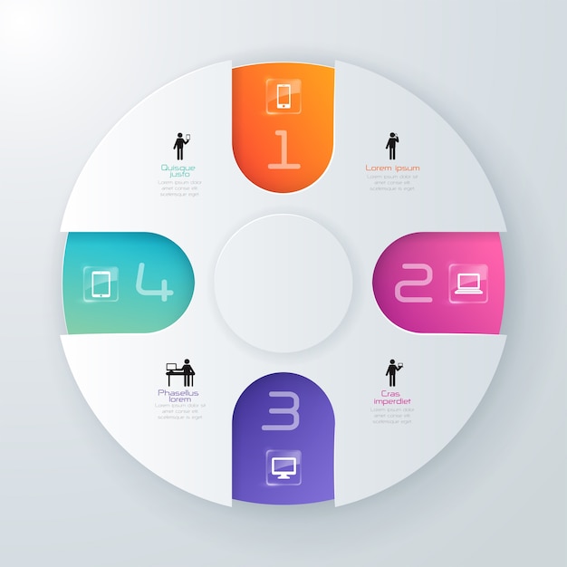 Abstracte infographics opties sjabloon