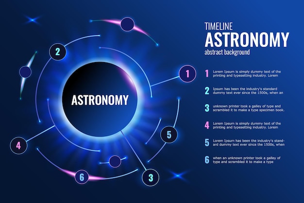 Abstracte infographics ronde lijn op donkere achtergrond blauwe cirkel diagram infographic en lijn