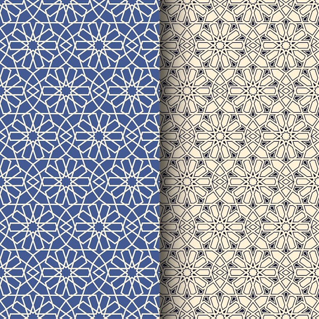 Abstracte islamitische Arabische naadloze geometrische patroonvector voor print en ontwerp