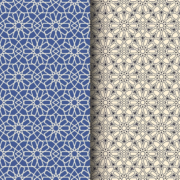 Abstracte islamitische Arabische naadloze geometrische patroonvector voor print en ontwerp