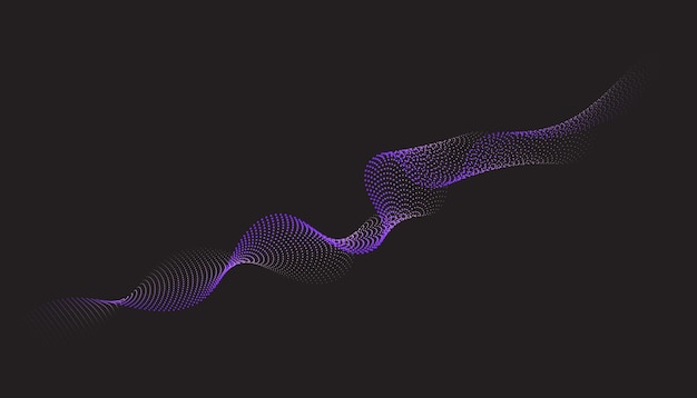 Abstracte isometrische 3D-deeltjeslijngrafiek