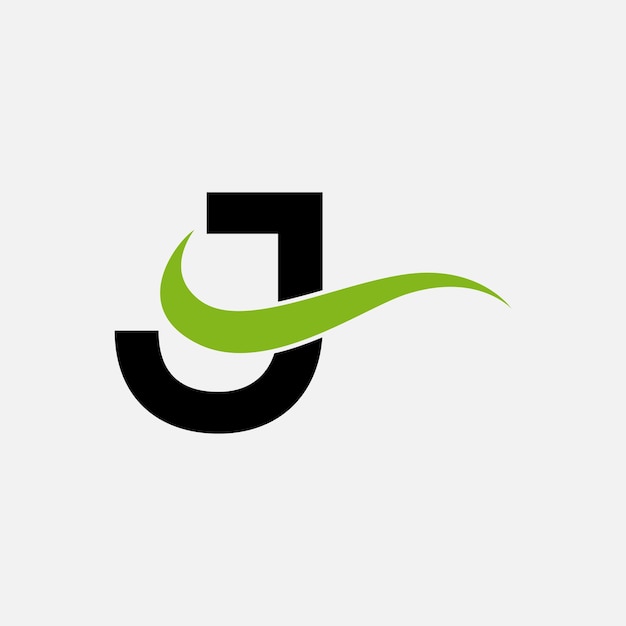 Abstracte J letter moderne initiële lettermerken logo ontwerp