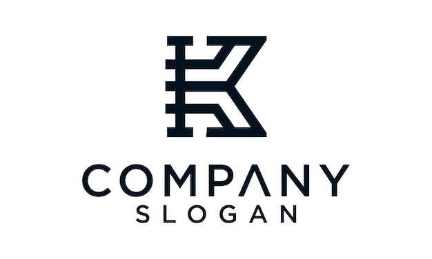 Abstracte k monogram logo sjabloon