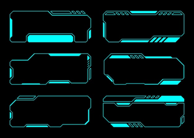 Abstracte kaderset technologie toekomstige Interface Hud