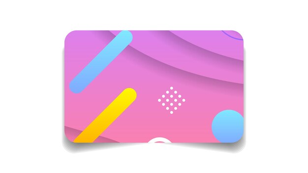Abstracte kleur bank creditcard sjabloon lay-out vector ontwerpstijl geïsoleerd op een witte achtergrond