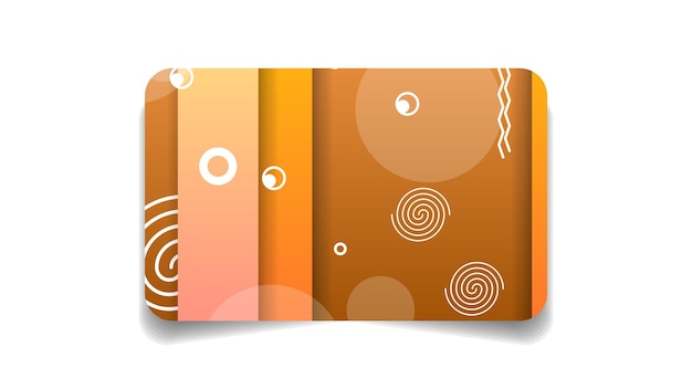 Abstracte kleur bank creditcard sjabloon lay-out vector ontwerpstijl geïsoleerd op een witte achtergrond