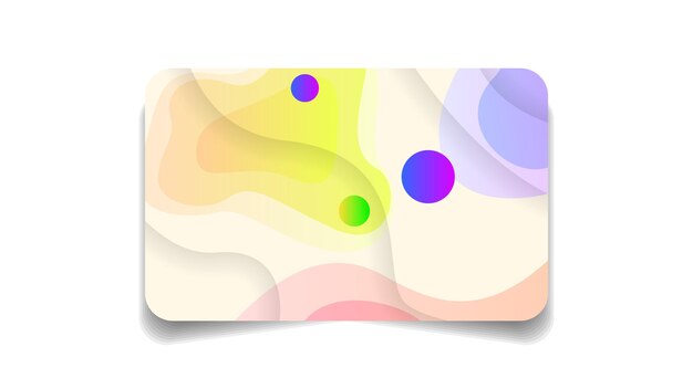 Abstracte kleur bank creditcard sjabloon lay-out vector ontwerpstijl geïsoleerd op een witte achtergrond