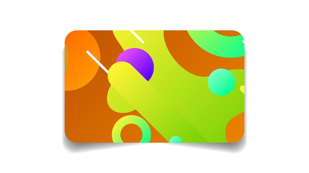 Abstracte kleur bank creditcard sjabloon lay-out vector ontwerpstijl geïsoleerd op een witte achtergrond