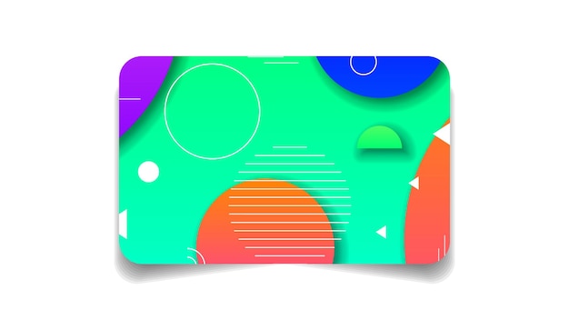 Abstracte kleur bank creditcard sjabloon lay-out vector ontwerpstijl geïsoleerd op een witte achtergrond
