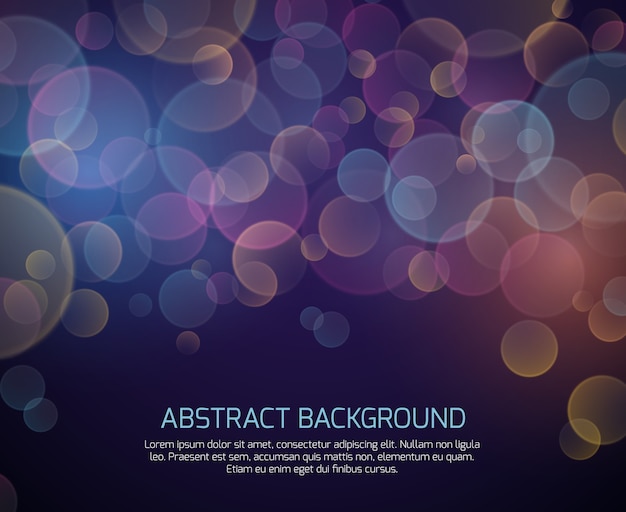 Vector abstracte kleur bokeh vector achtergrond