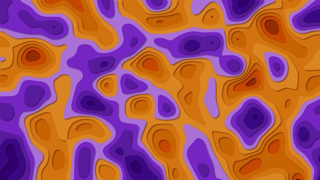 Abstracte Kleur Topografie Kaart Achtergrond