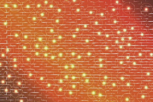 Vector abstracte kleurrijke bakstenen muur textuur behang patroon achtergrond met een gestippelde cirkel