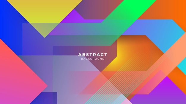 Abstracte kleurrijke banner geometrische vormen achtergrond Vector abstract grafisch ontwerp banner patroon presentatie achtergrond websjabloon