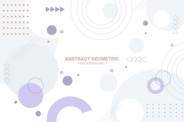 Abstracte kleurrijke geometrische achtergrond in plat ontwerp