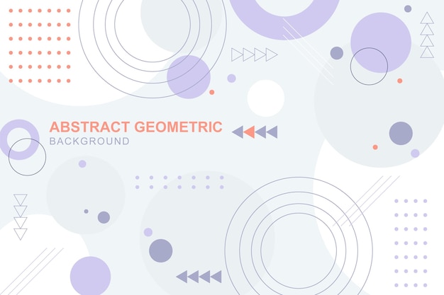 Abstracte kleurrijke geometrische achtergrond in plat ontwerp