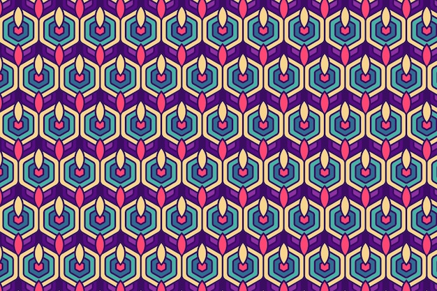Abstracte kleurrijke geometrische naadloze patroonachtergrond